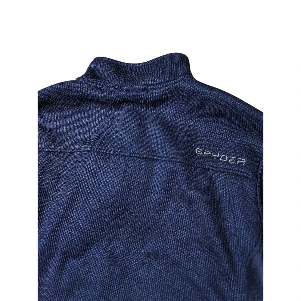 Spyder Mens Large Sweater Bandit Activewear Long Sleeve Full Zip Blue